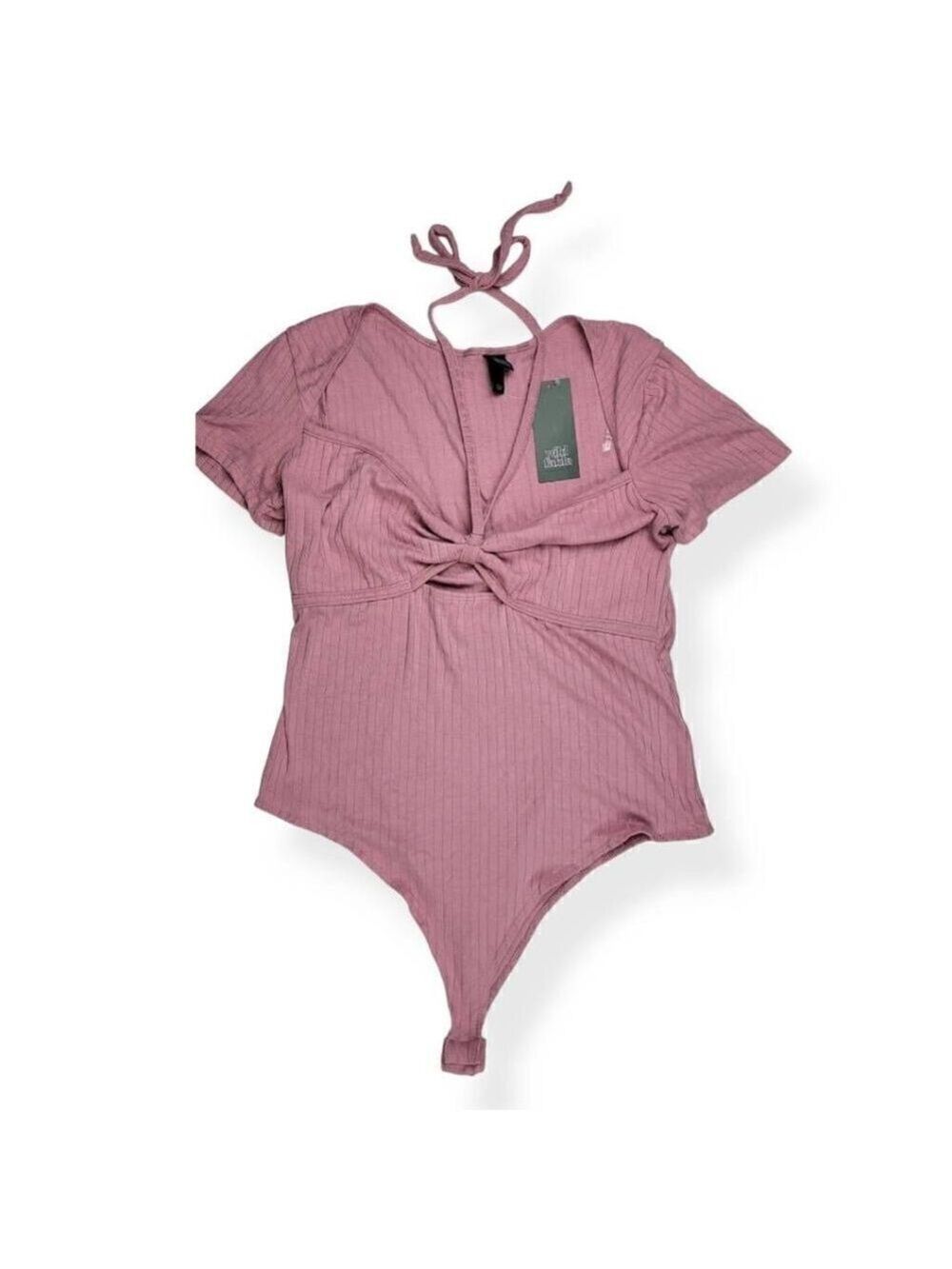 Wild Fable Mauve Sweetheart Neckline BodySuit Large